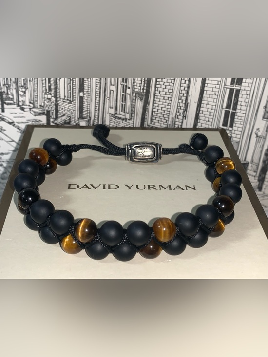 David Yurman Other - David Yurman Spiritual Beads Two-Row Woven Bracelet w/ Black Onyx & Tiger's Eye
